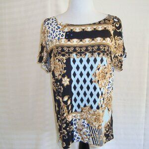 NWT Cable & Gauge Cold Shoulder Top Blouse sz M